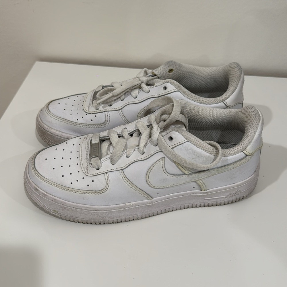 All White Nike Air Force 1s
